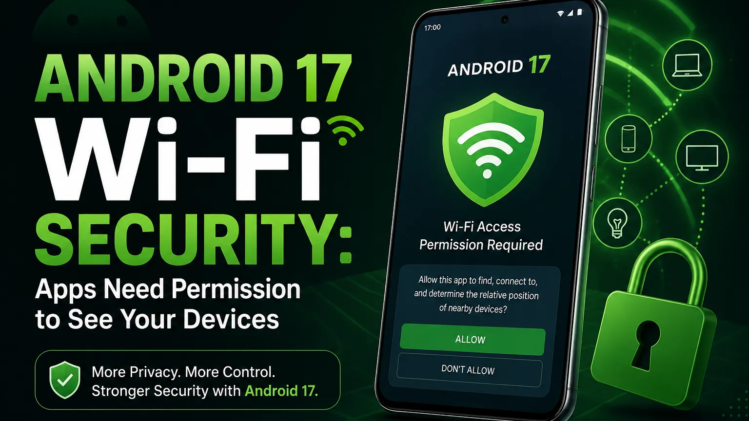 Android 17 Wi-Fi Security: Apps Need Permission to See Your Devices