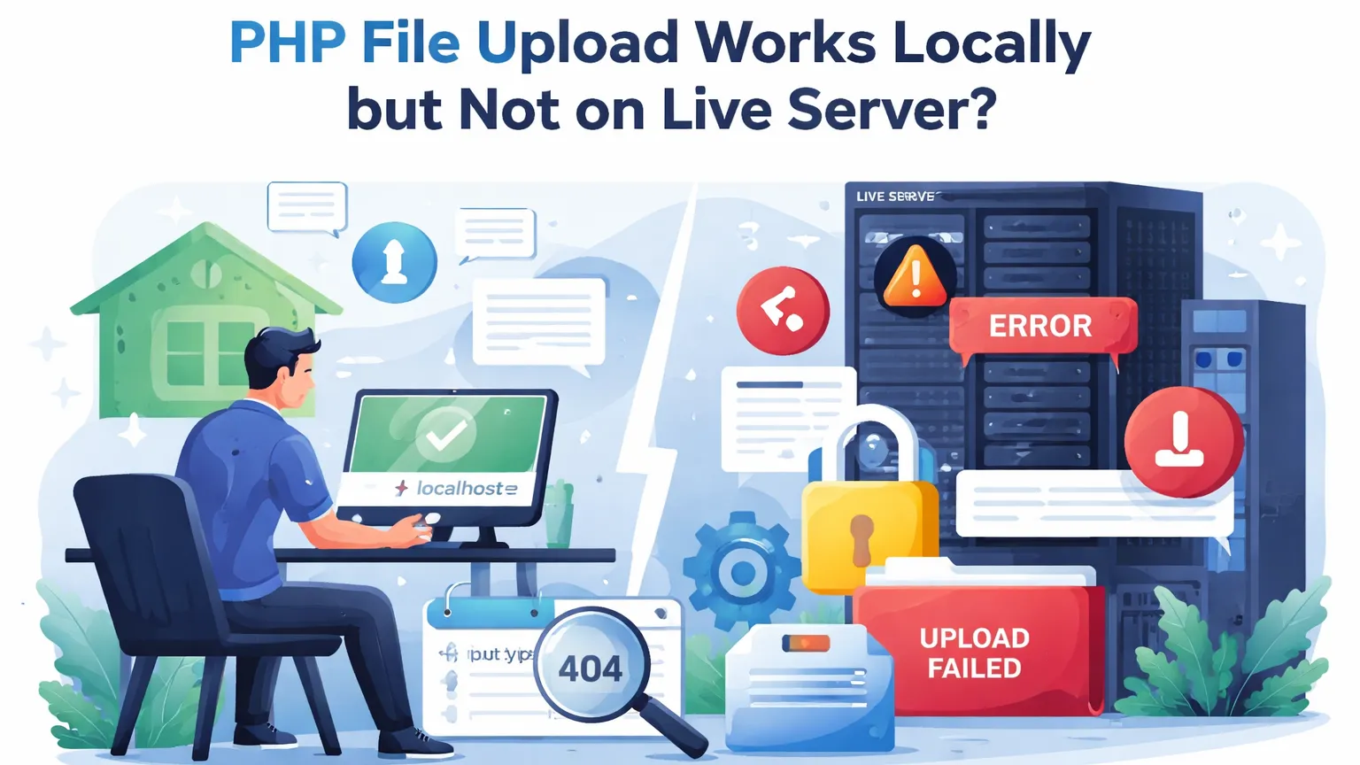 PHP File Upload Works Locally but Fails on Live Server – Real Causes & Fix